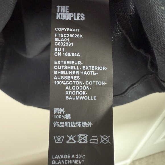 The Kooples Shirt Mens Small Black Love The Kooples Graphic Tee T-Shirt Attitude - Picture 4 of 8